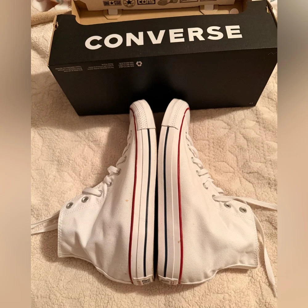 Converse Optical White All Star High-Tops - Picture 4 of 12